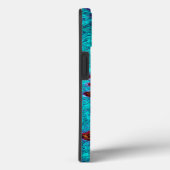 Vuur- en ijstextuur Hoesje-Mate iPhone case (Achterkant / Rechts)