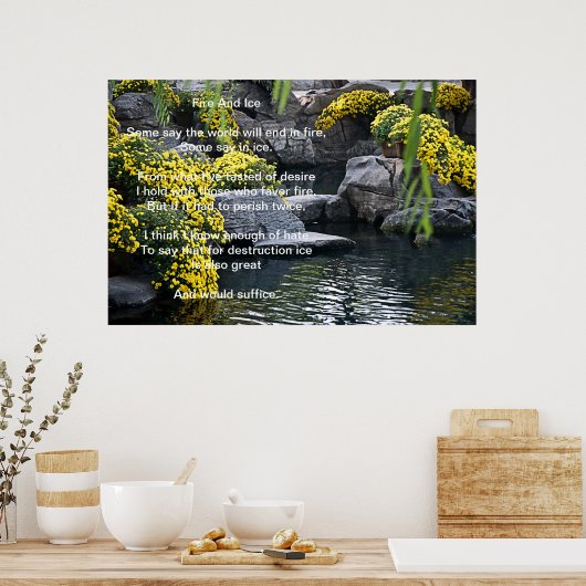 Vuur- en ijsventilatorPoster Poster (Keuken)