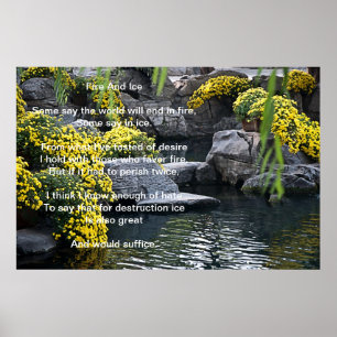 Vuur- en ijsventilatorPoster Poster