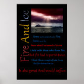 Vuur- en ijswater poster (Voorkant)
