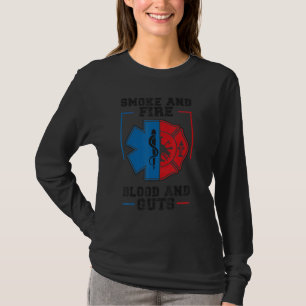 Vuur En Ingewanden Brandweerman Emt Trots Emt Bran T-shirt