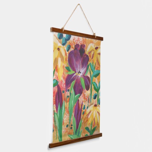Vuur en Iris muur hangen Hangend Wandkleed (Gebogen)