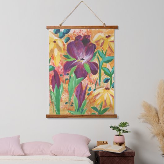 Vuur en Iris muur hangen Hangend Wandkleed (Slaapkamer)
