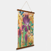 Vuur en Iris muur hangen Hangend Wandkleed (Gebogen)