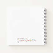 Vuur en Iris spiraal notitieboek (Achterkant)