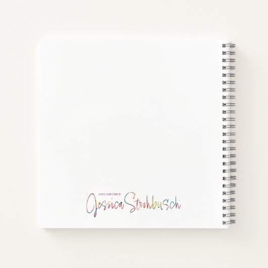 Vuur en Iris spiraal notitieboek (Achterkant)