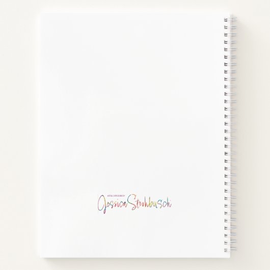 Vuur en Iris spiraal notitieboek (Achterkant)