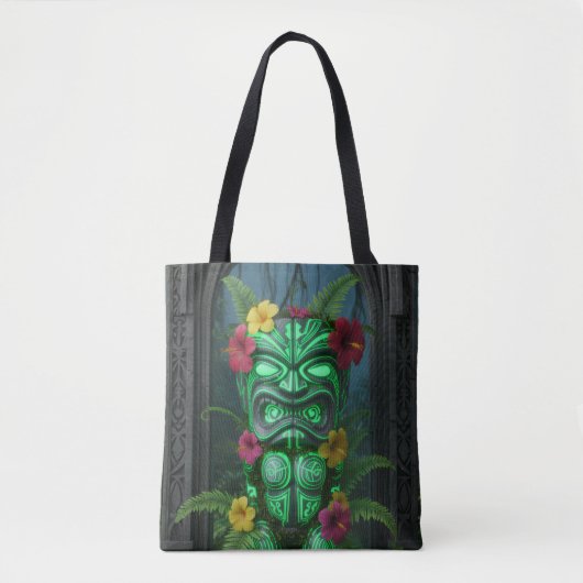 Vuur en Land Tiki Tote Bag (Voorkant)