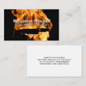 Vuur en mes visitekaartje (Voorkant / Achterkant)