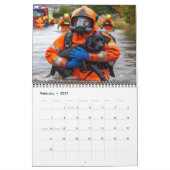Vuur en moed: brandweerman 20XX Kalender (Feb 2027)