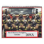 Vuur en moed: brandweerman 20XX Kalender (Hoes)
