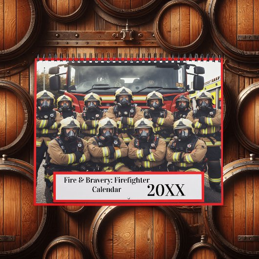 Vuur en moed: brandweerman 20XX Kalender
