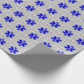 Vuur- en reddingsoperaties, EMS Star Life-Logo Cadeaupapier (Hoek)