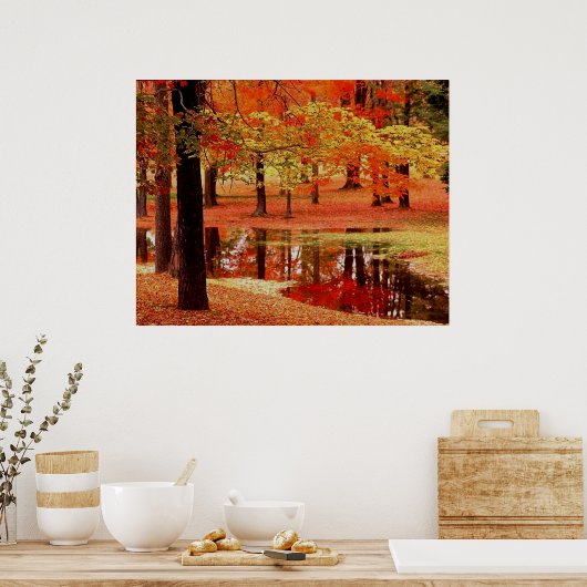 Vuur en regen poster (Keuken)