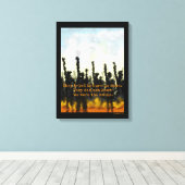 Vuur en rook canvas afdruk (Insitu (Houten vloer))