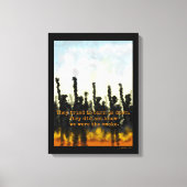 Vuur en rook canvas afdruk (Voorkant)