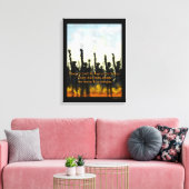 Vuur en rook canvas afdruk (Insitu (Woonkamer))