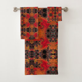 Vuur en Schoonheid Badhanddoek Set Bad Handdoek