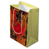 Vuur en schoonheid Gift Bag Medium Cadeauzakje (Voorkant Gekanteld)