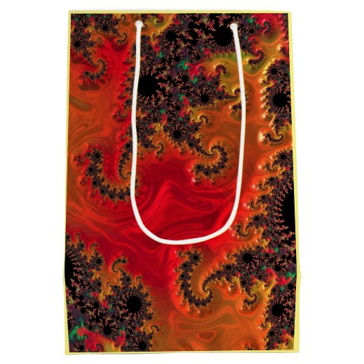 Vuur en schoonheid Gift Bag Medium Cadeauzakje (Achterkant)