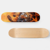 Vuur en tijger persoonlijk skateboard (Horizontaal)