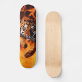 Vuur en tijger persoonlijk skateboard (Voorkant)