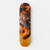 Vuur en tijger persoonlijk skateboard (Voorkant)
