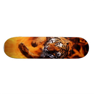 Vuur en tijger persoonlijk skateboard