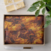 Vuur- en Vlam Patroon Tissuepapier (Geschenk)