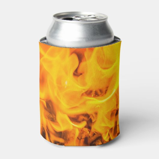 Vuur en vlammen blikjeskoeler (Blikje Voorkant)