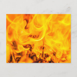 Vuur en vlammen briefkaart