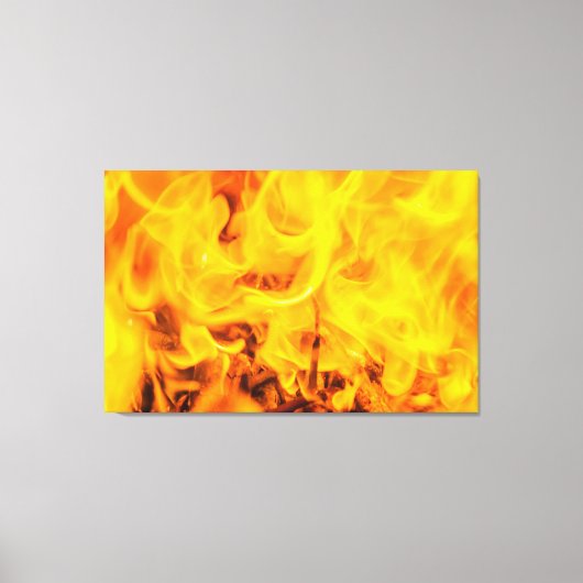Vuur en vlammen canvas afdruk (Voorkant)
