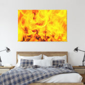 Vuur en vlammen canvas afdruk (Insitu (Slaapkamer))