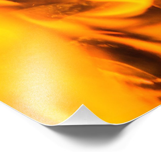 Vuur en vlammen foto afdruk (Hoek)