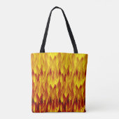Vuur en vlammen Illustratie Tote Bag (Achterkant)
