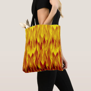 Vuur en vlammen Illustratie Tote Bag