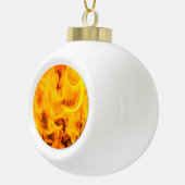 Vuur en vlammen keramische bal ornament (Rechts)