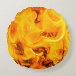 Vuur en vlammen rond kussen