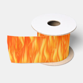 Vuur en vlammen satijnen lint