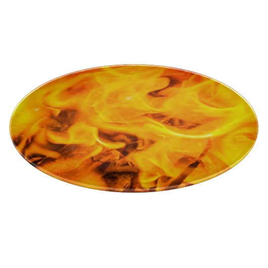 Vuur en vlammen snijplank (Hoek)