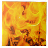 Vuur en vlammen tegeltje (Voorkant)