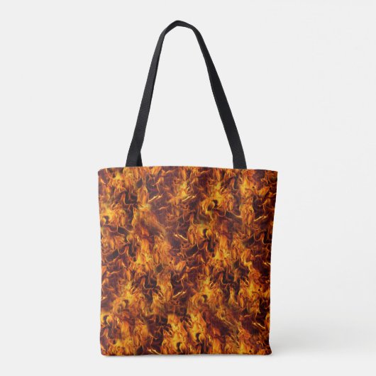 Vuur en vlammen tote bag (Achterkant)