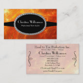 Vuur en vlammen visitekaartje (Voorkant / Achterkant)