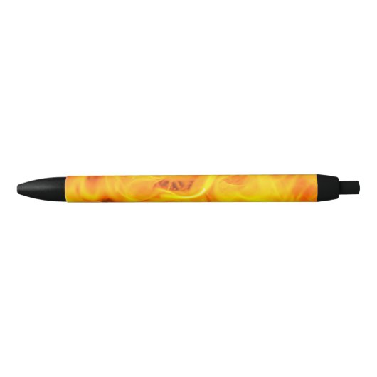 Vuur en vlammen zwarte inkt pen (Voorkant)