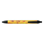 Vuur en vlammen zwarte inkt pen (Achterkant)