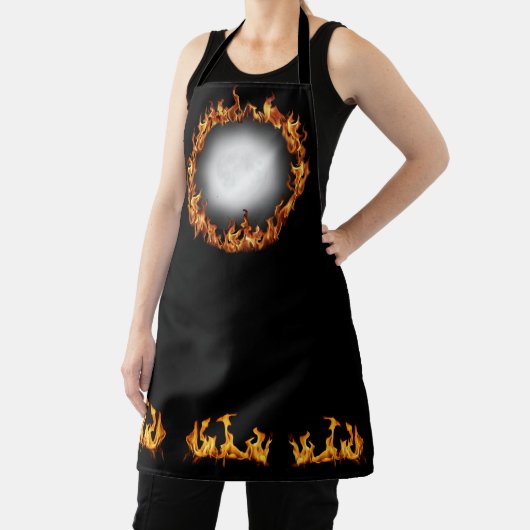 Vuur en volle maan schort (Insitu)