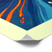 Vuur en water Abstract Poster (Hoek)