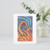 "VUUR EN WATER" BRIEFKAART (Staand voorkant)