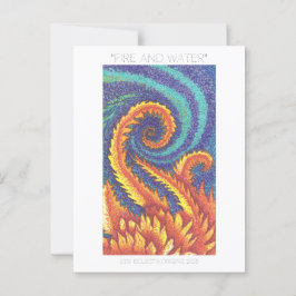 "VUUR EN WATER" BRIEFKAART