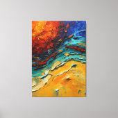 Vuur en water canvas afdruk (Voorkant)